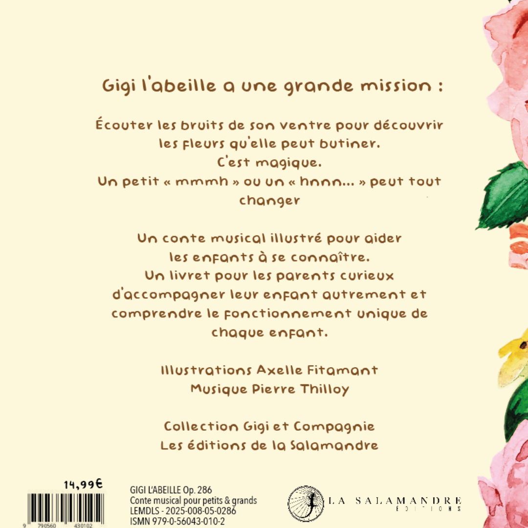 Texte de présentation du conte musical Gigi l'abeille et la magie de la reponse inspiré du design humain