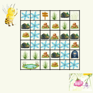 Trouve le chemin fleuri de Gigi