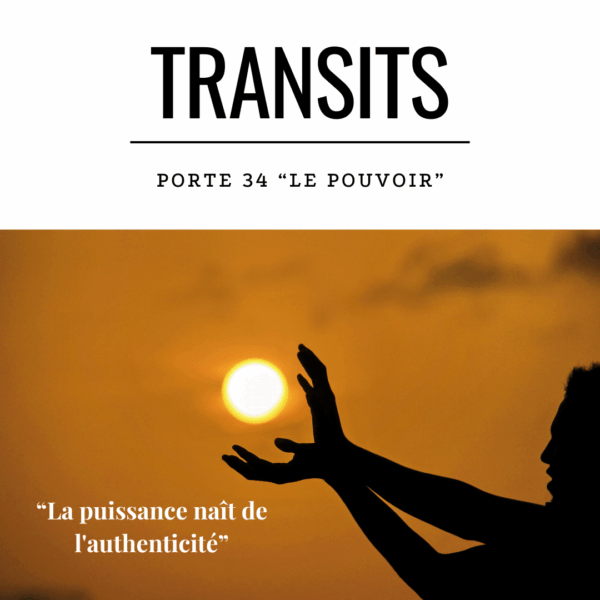Silhouette de mains levées vers le soleil couchant doré - Transit porte 34 Design Humain le pouvoir